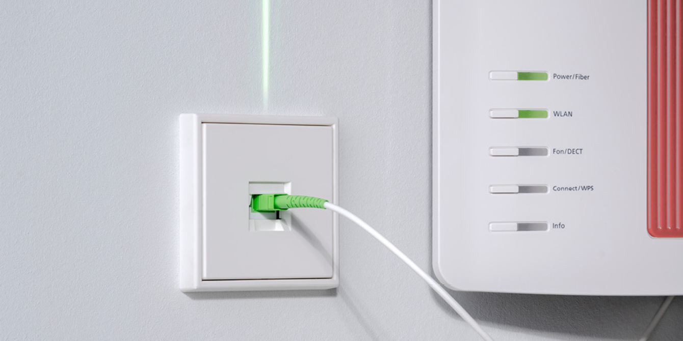 Die neuen Glasfaser-Anschlussdosen bei Elektro Landmann in Regis-Breitingen